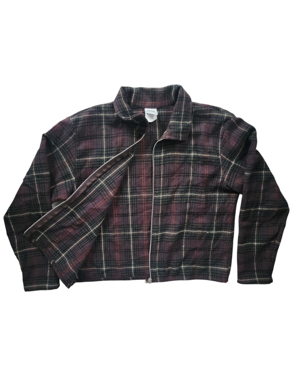 Au Coton Plaid Zip-Up Jacket | Made in Canada - Picture 2 of 7